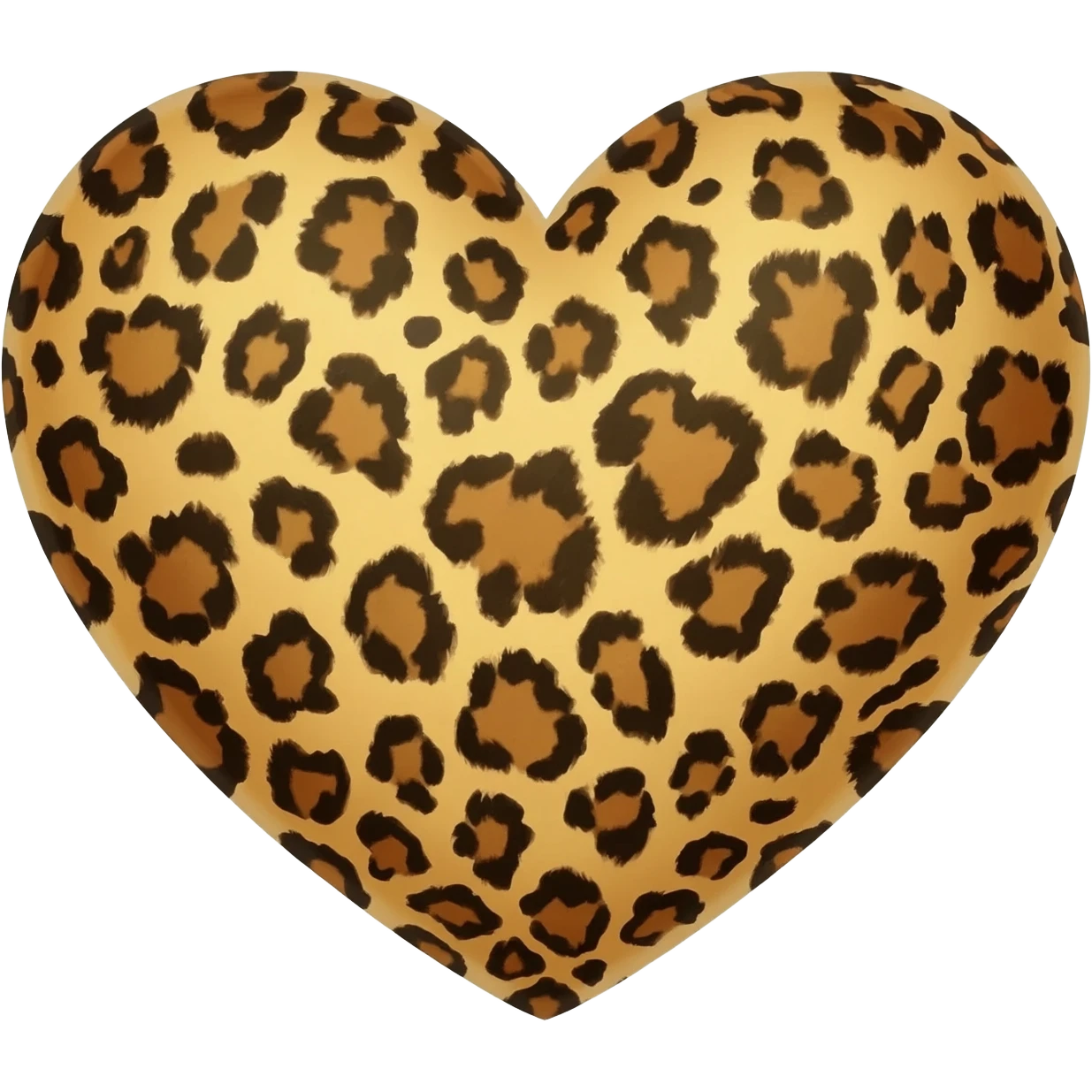 make a cunty cheetah print heart emoji