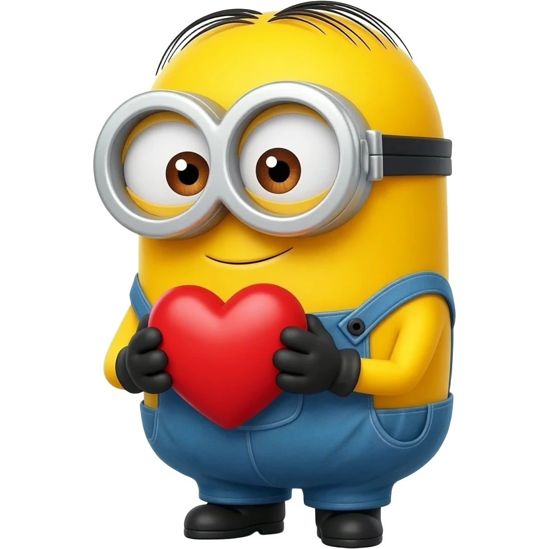 Cute minion pulling cute face 🥹 emoji