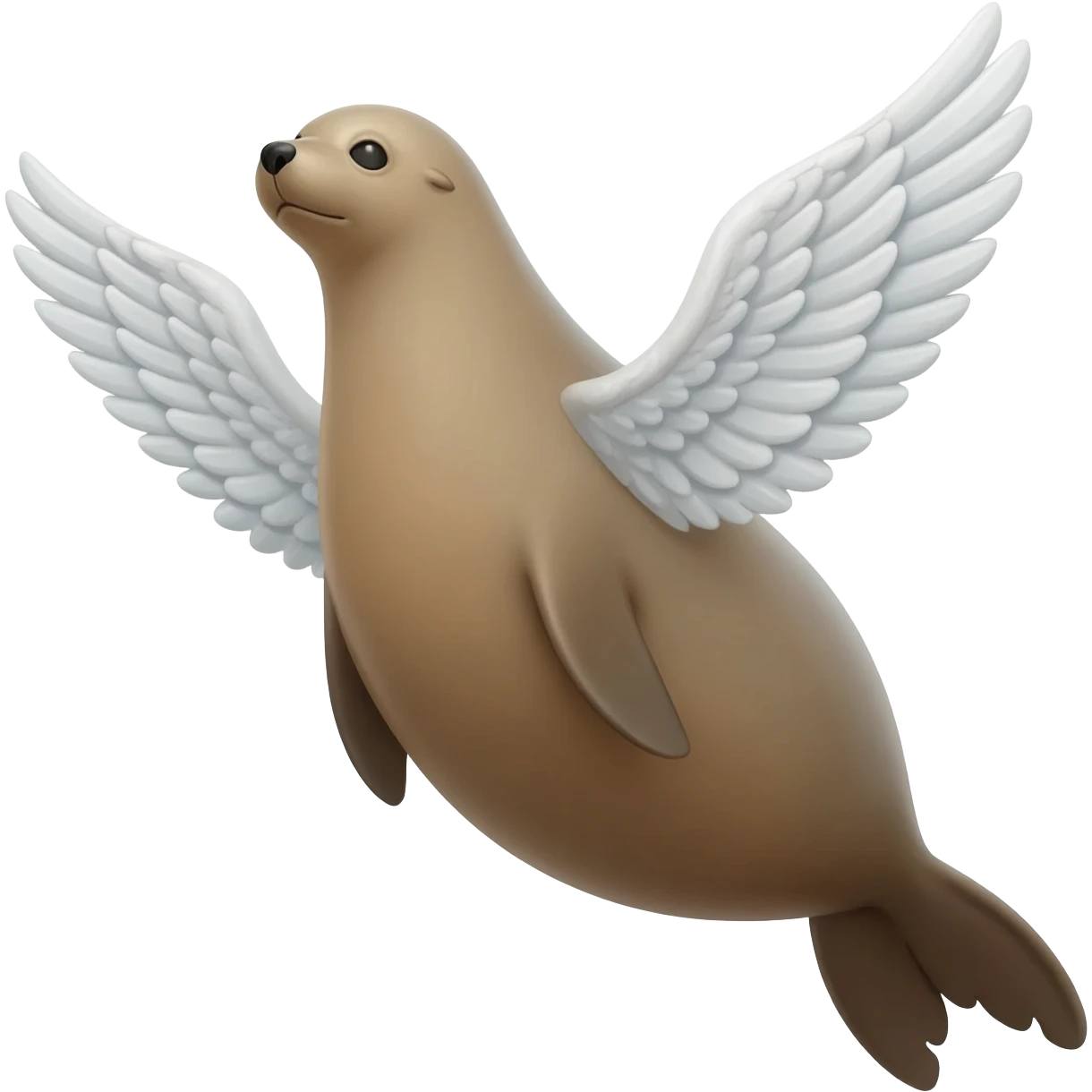 Flying Seal with Wings emoji