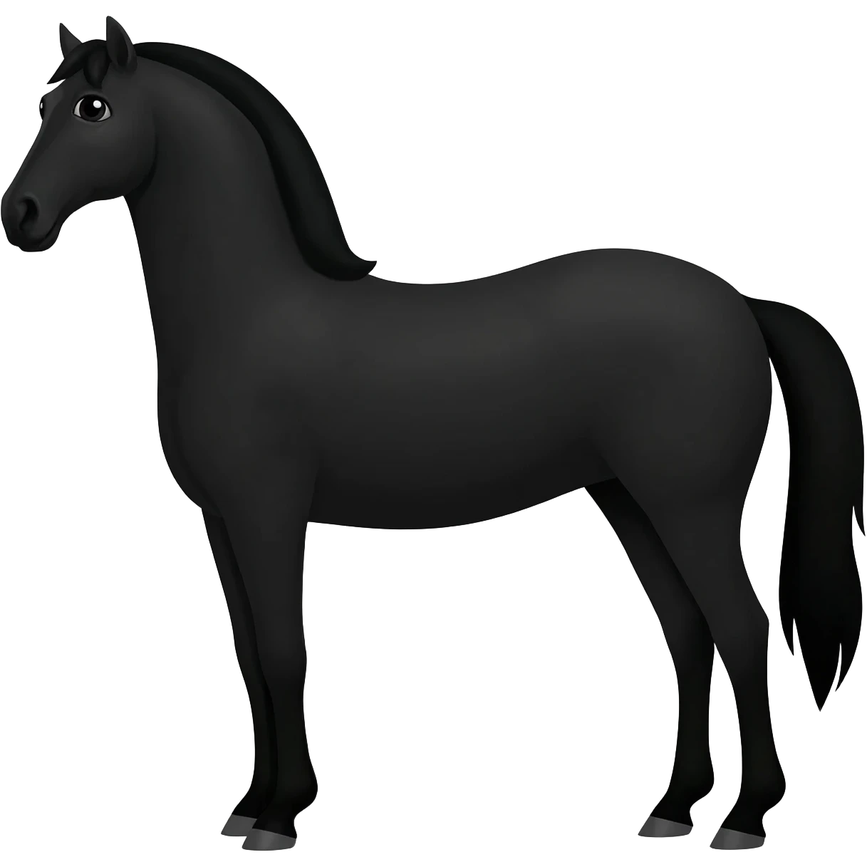 Black horse emoji
