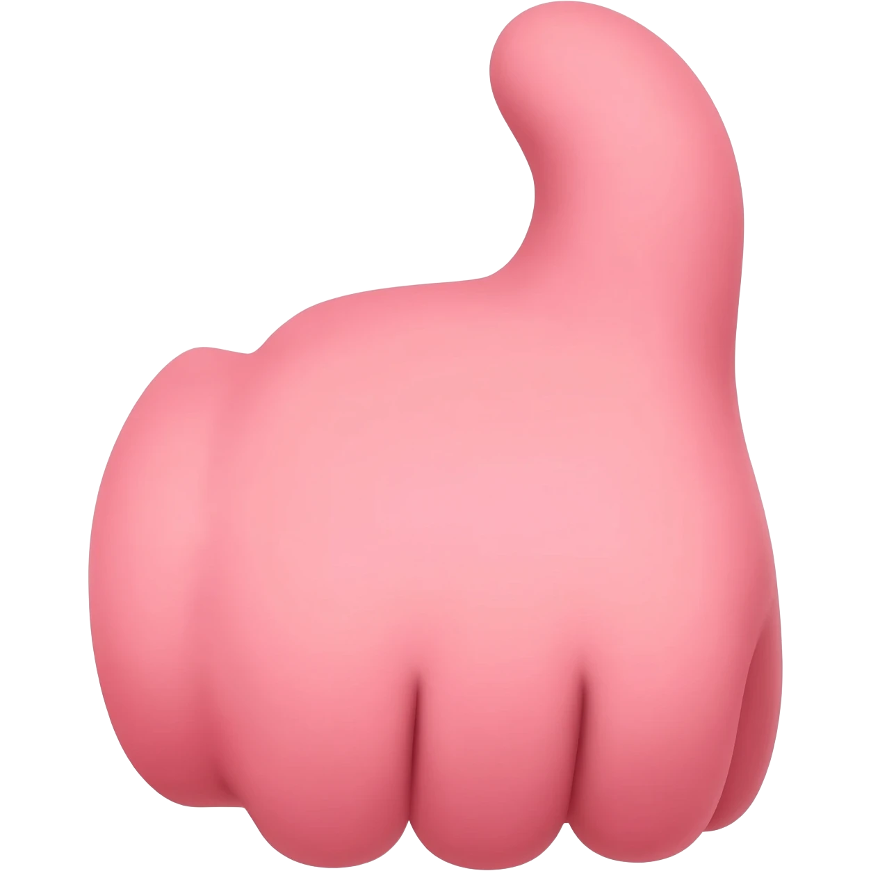 emoji like thumb with pink color emoji