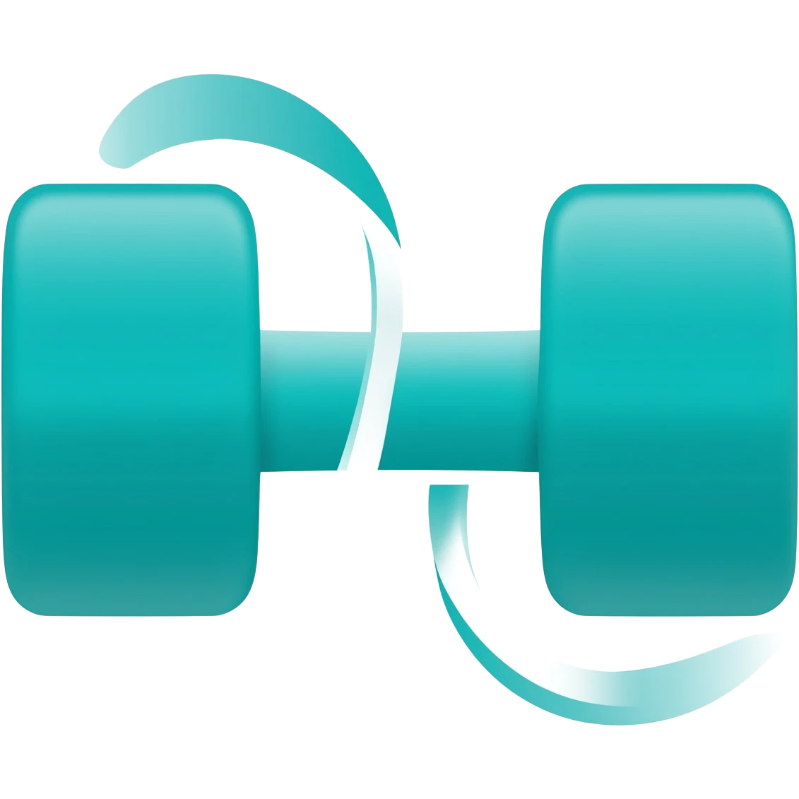 BODYBAR Pilates logo teal dumbell squiggle line emoji