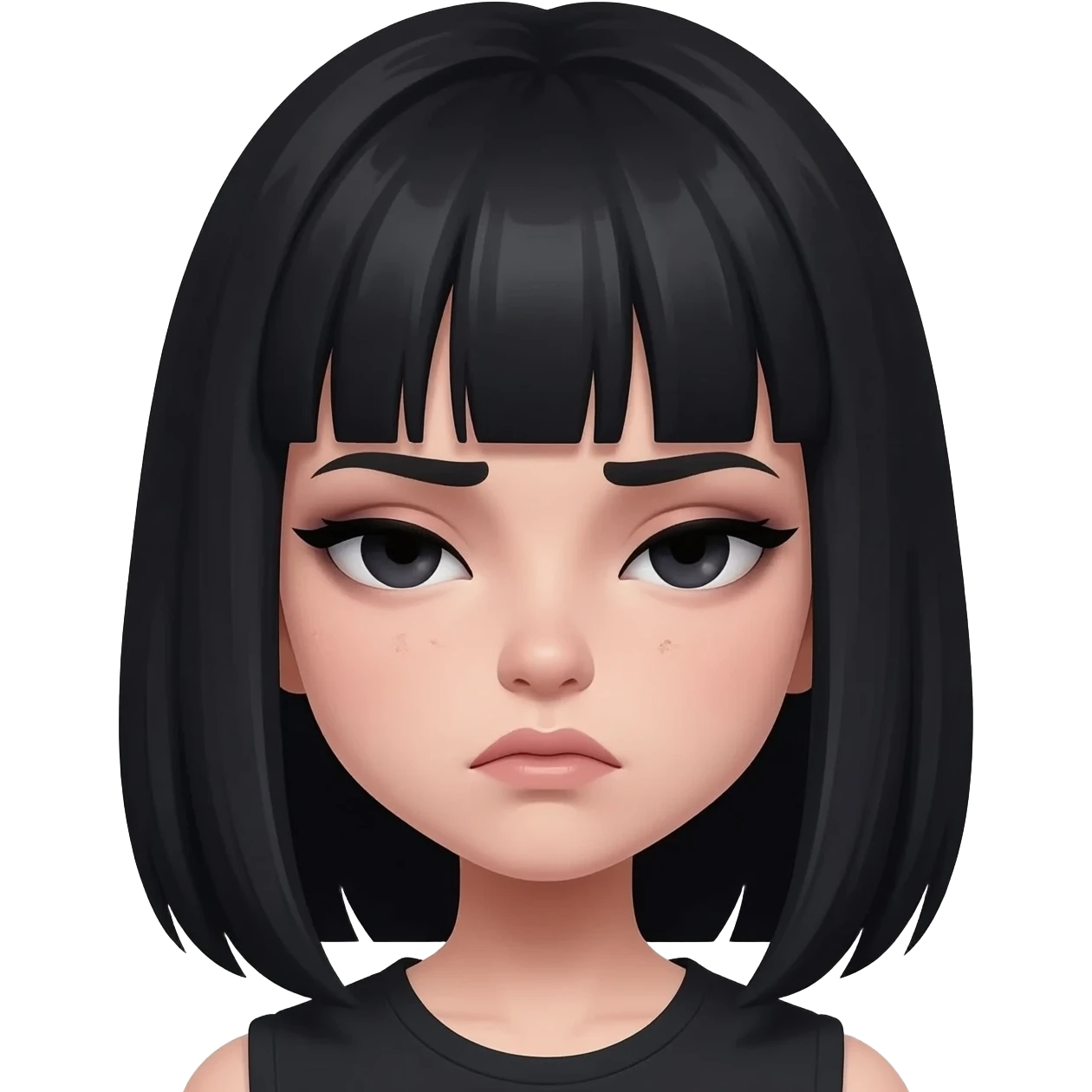 Scene emo girl emoji