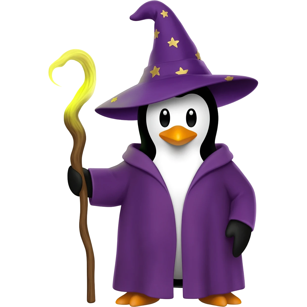 Penguin Wizard emoji