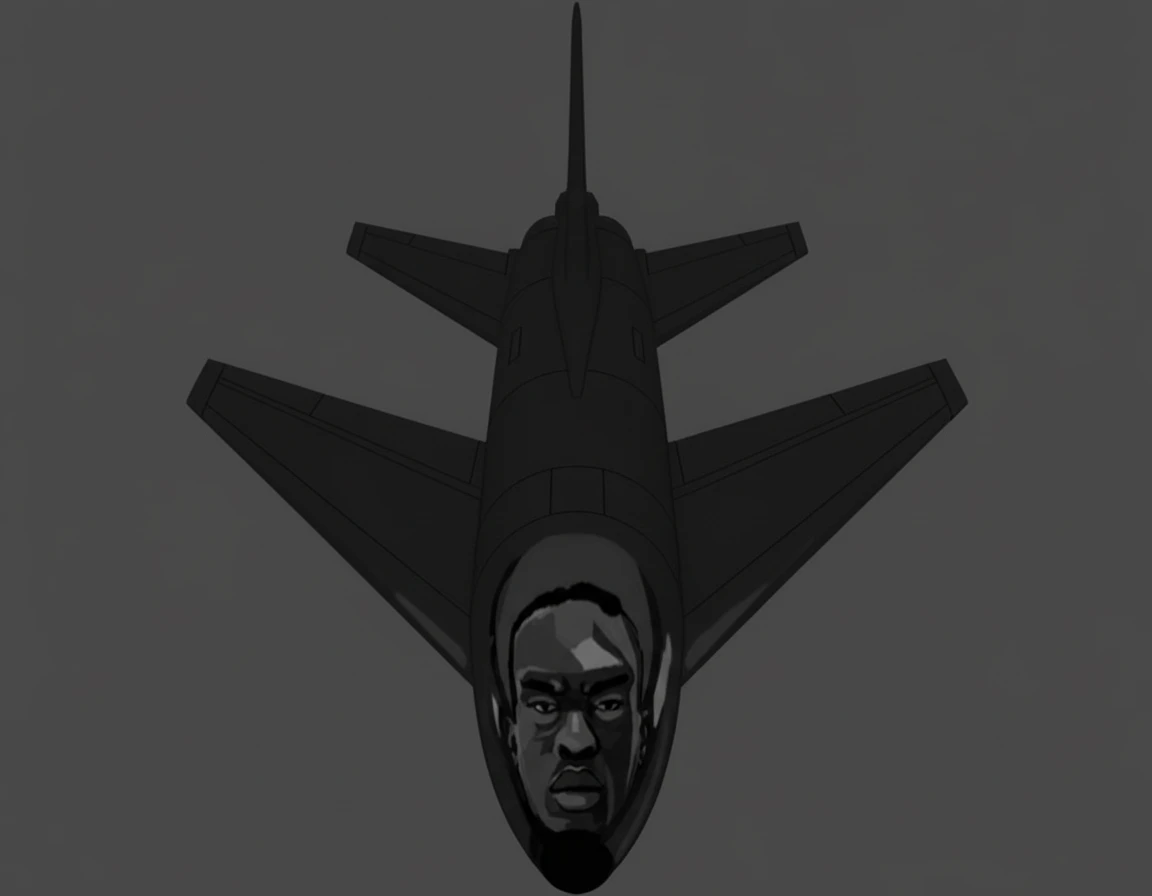 change the angle to be from top of the plane, 3d emoji