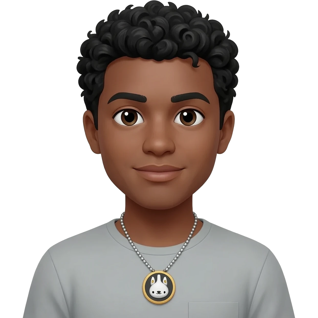 With a necklace emoji