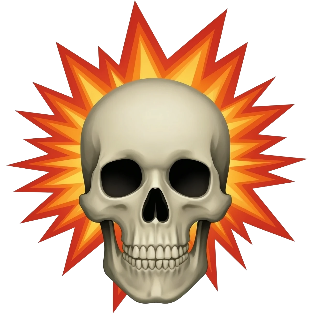 A skulls head blowing up emoji