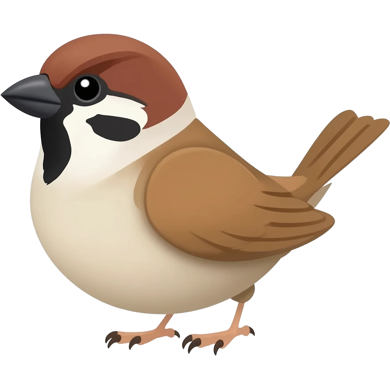 sparrow on an airplane emoji