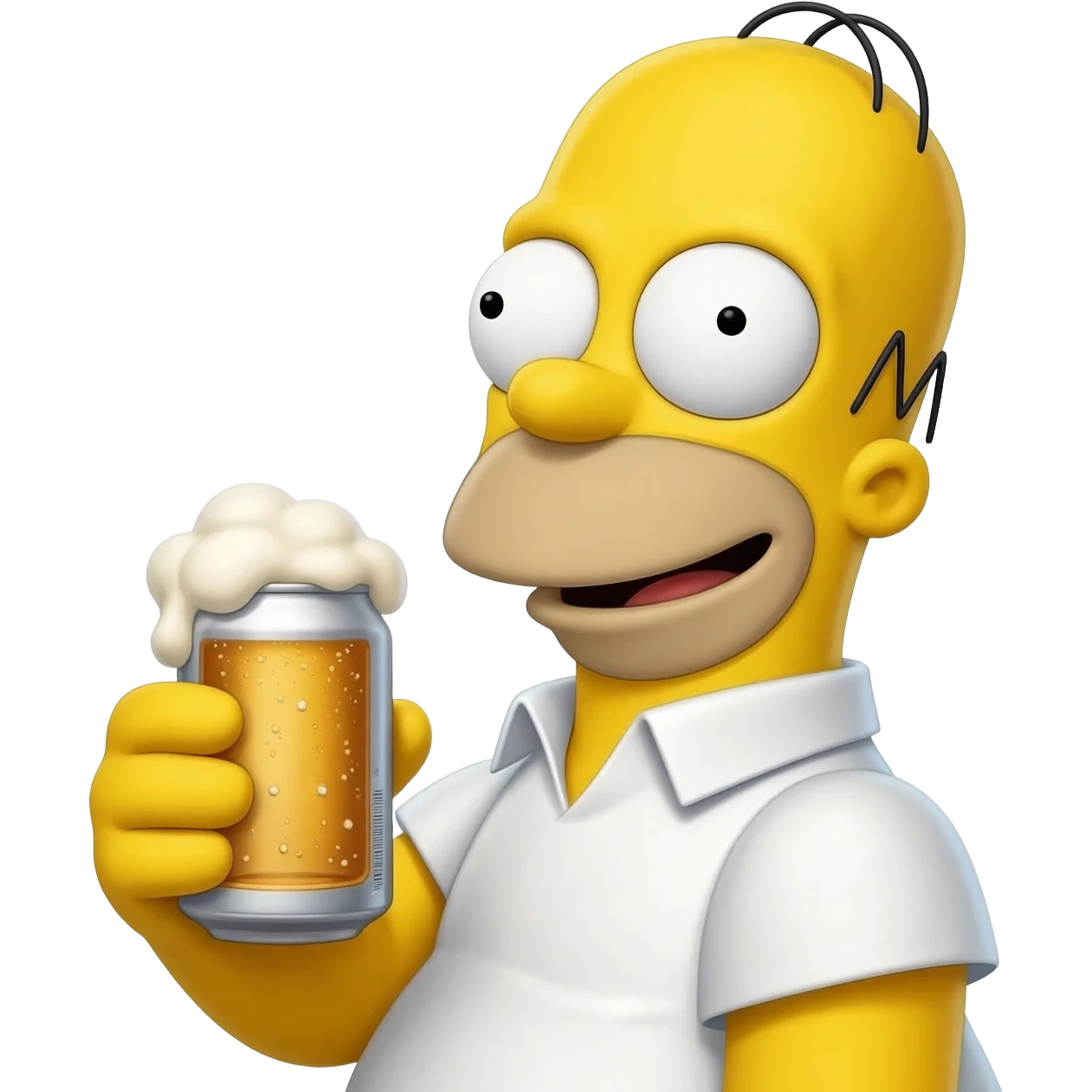 Homer avec une bier emoji