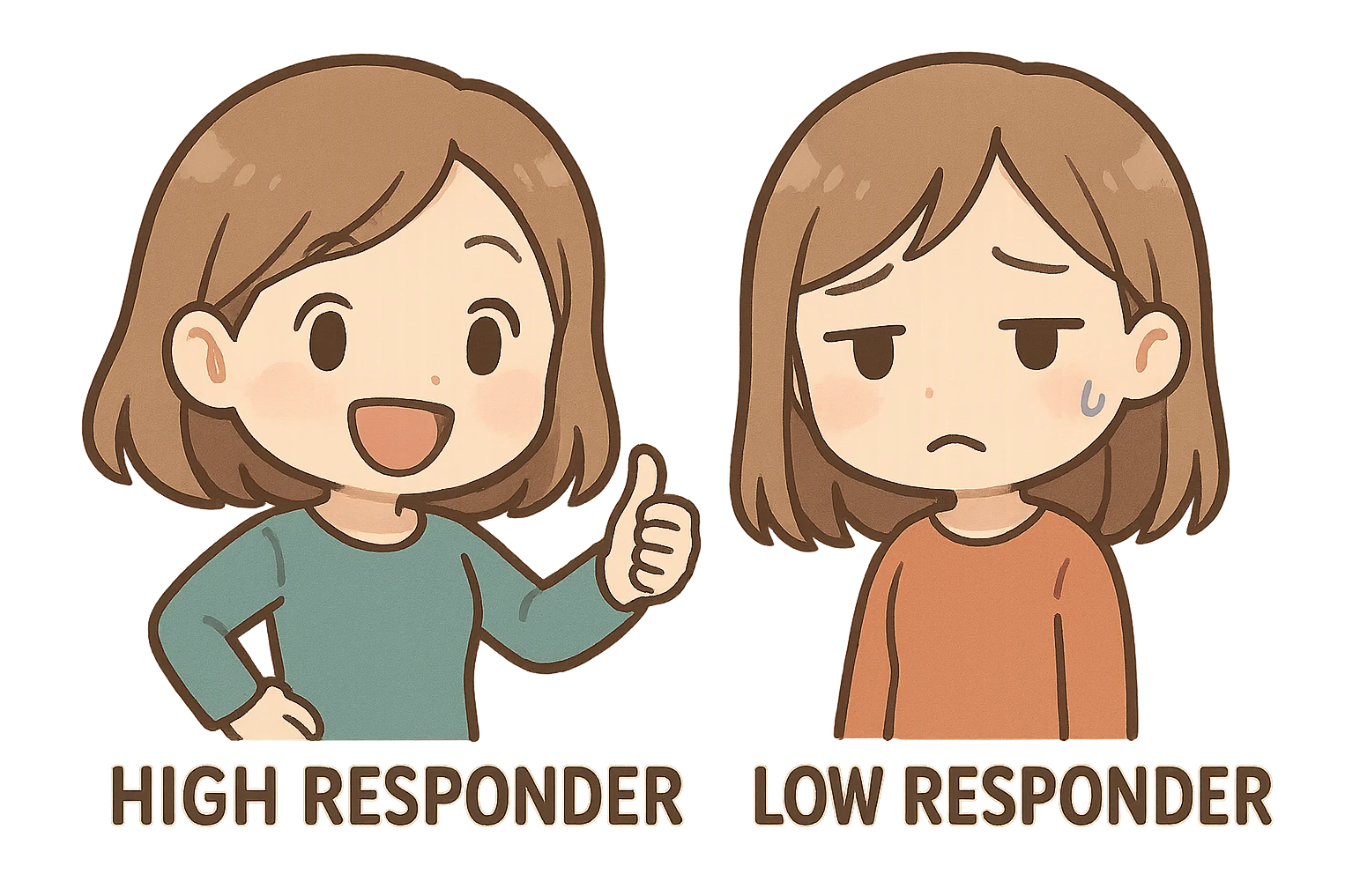 high responders and low responders emoji