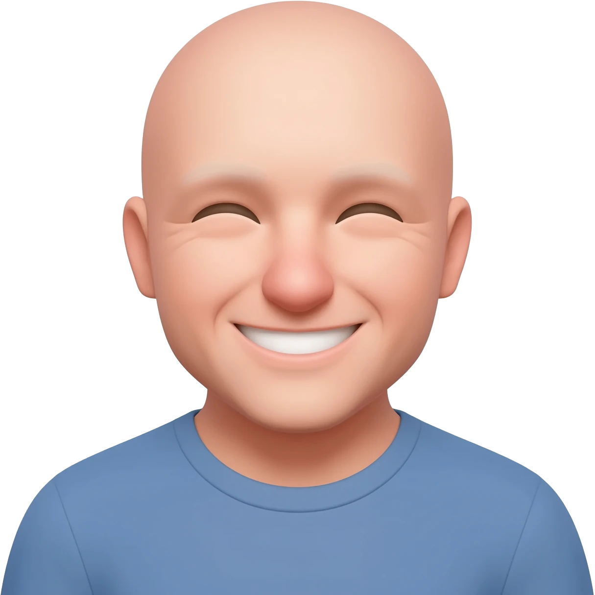 White man smiles emoji