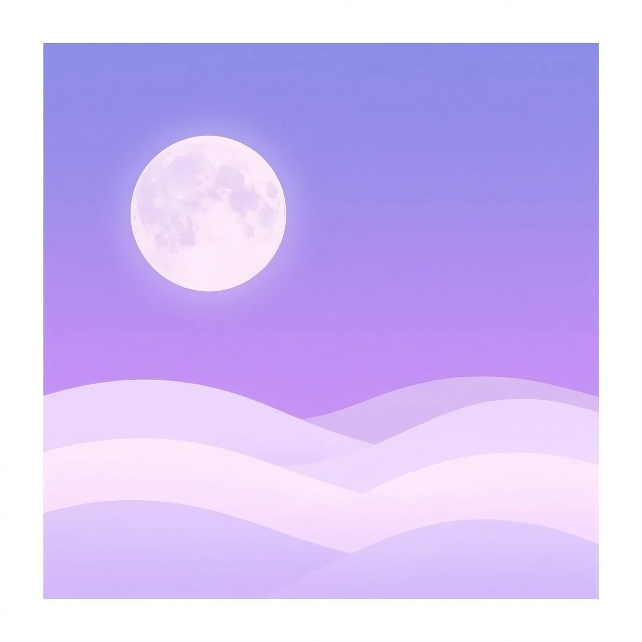 pastel purple moon emoji