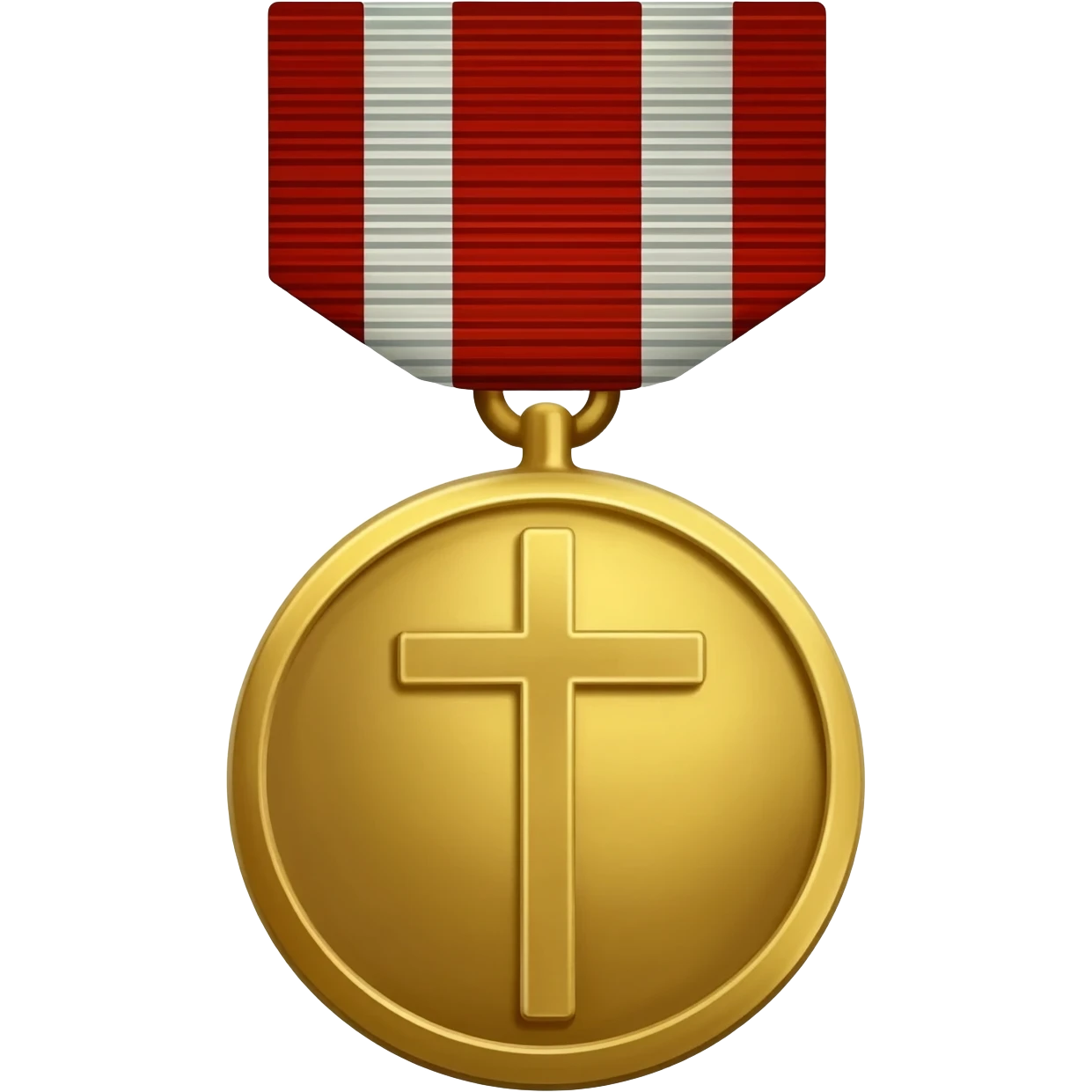 Gold Cross Military Medal emoji