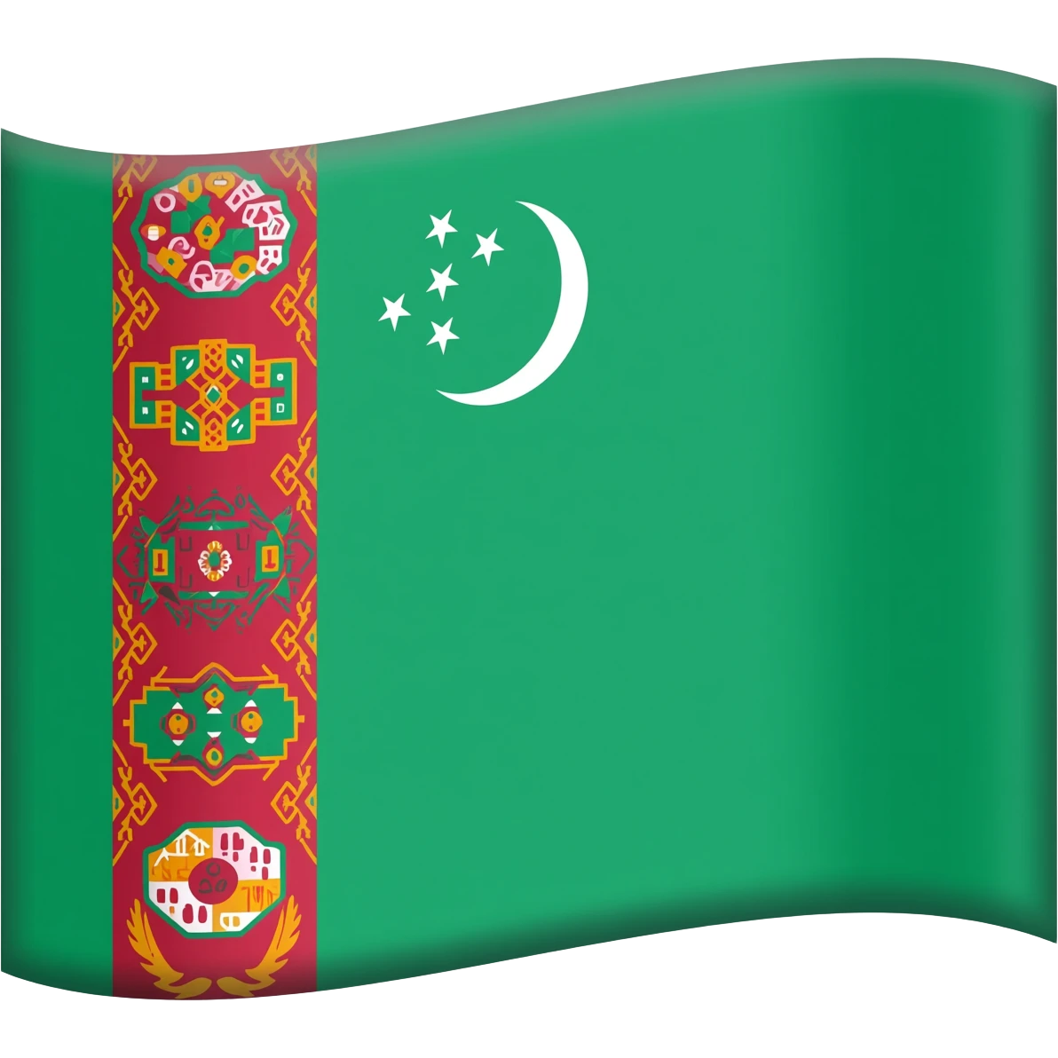Turkmen flag emoji