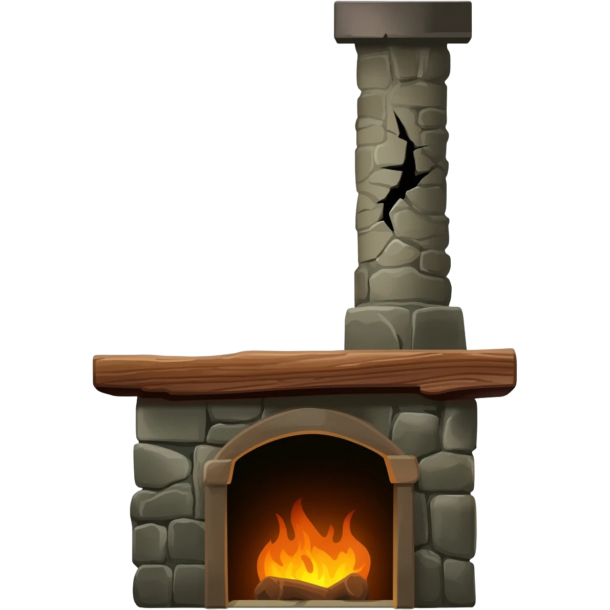 old stove fireplace emoji