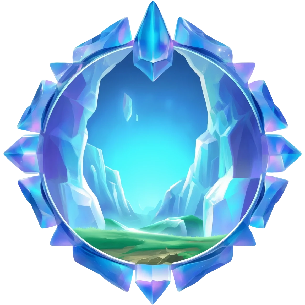 a portal to a secret rich world. emoji