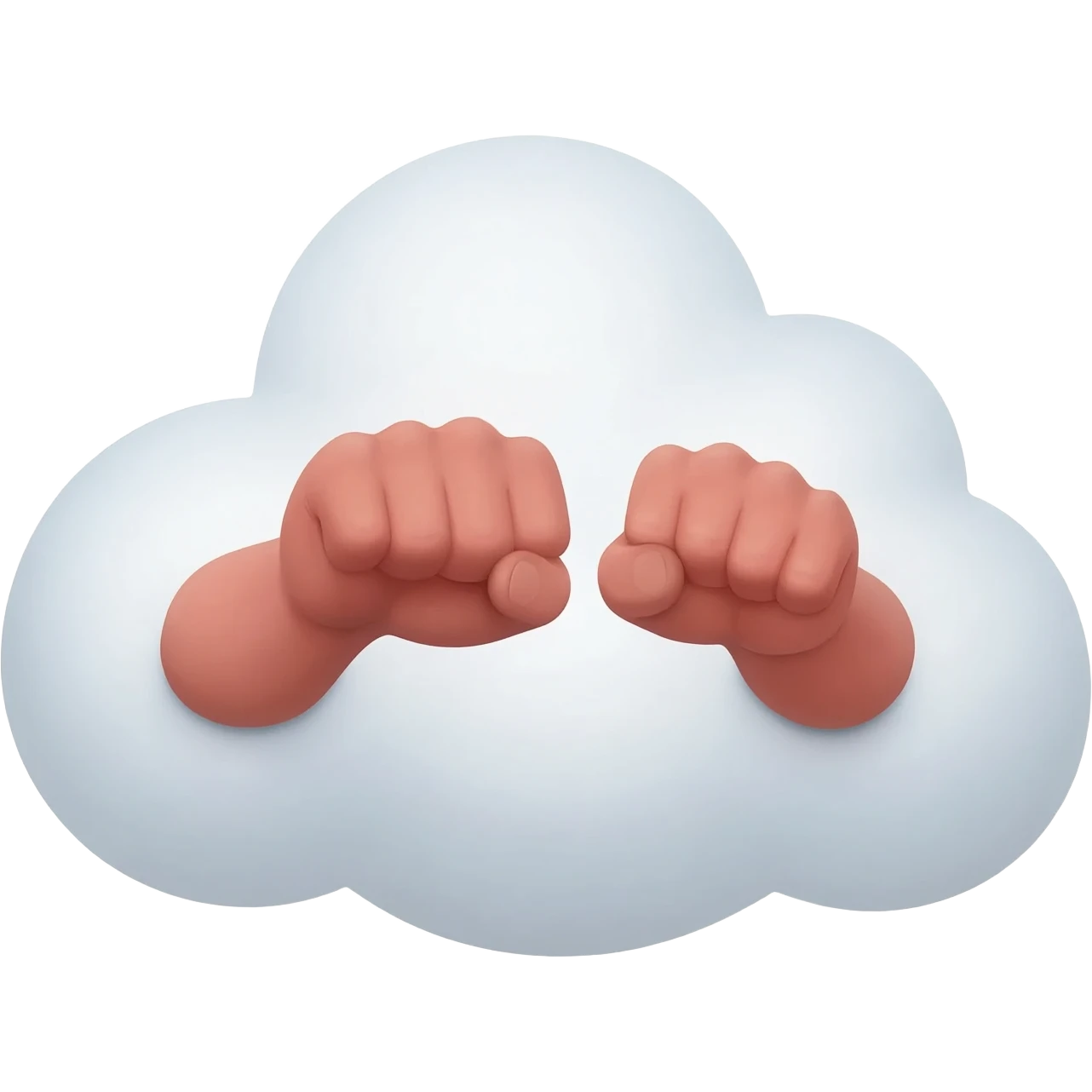 Generate a emoji of fight cloud emoji