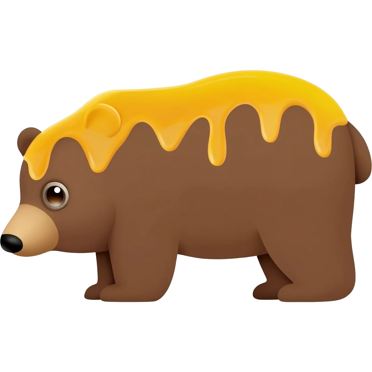 медведь с медом emoji