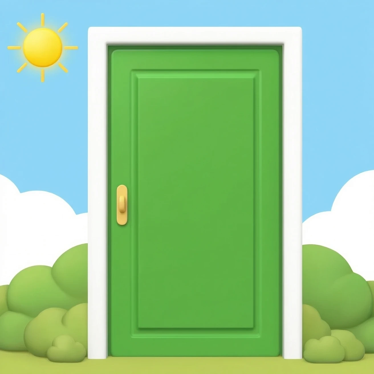 green closet door emoji