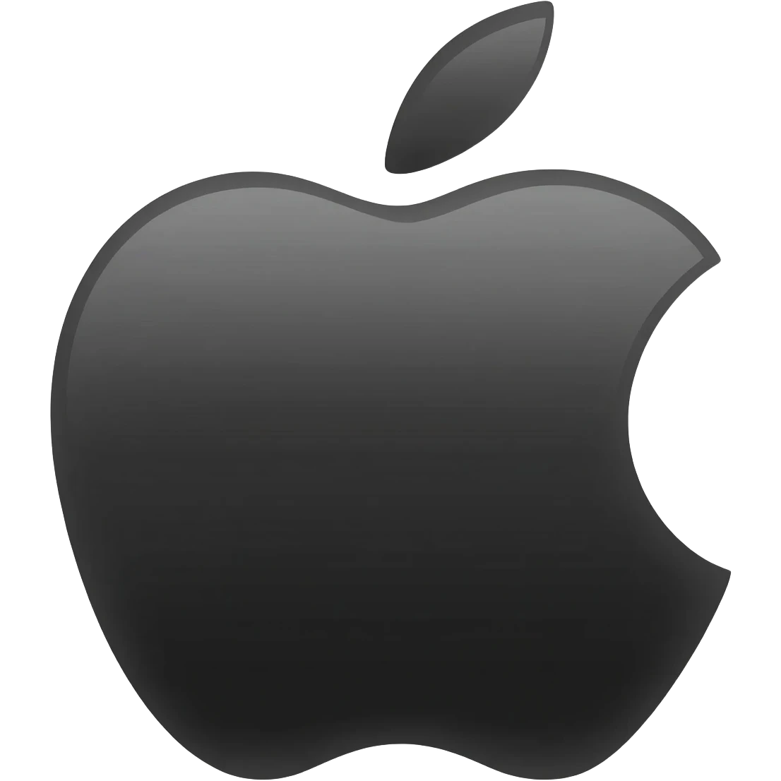 Apple logo black colour emoji