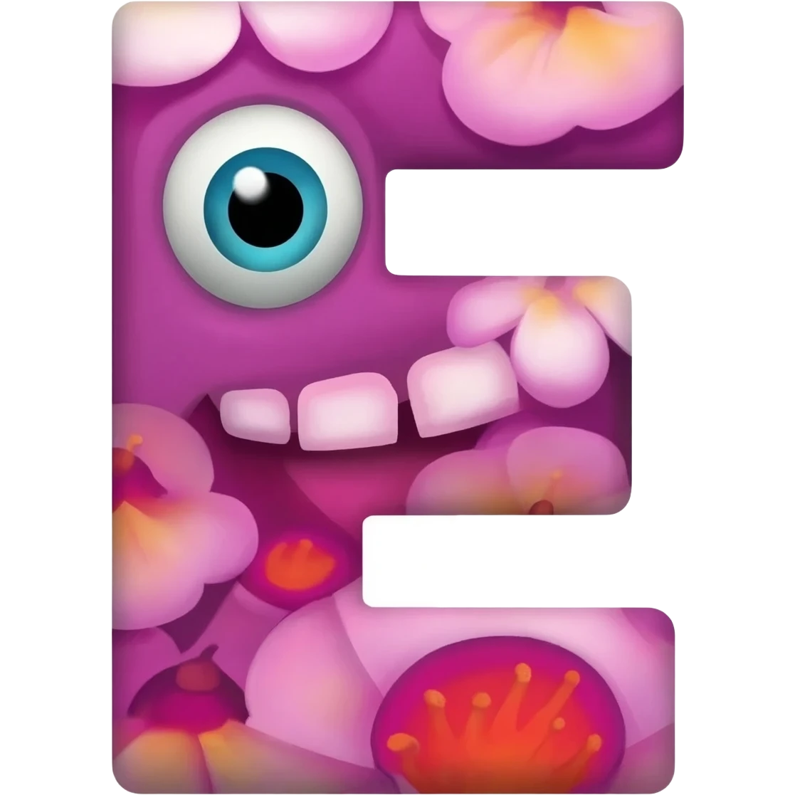 БУКВА E С НАРЦЫССАМИ emoji