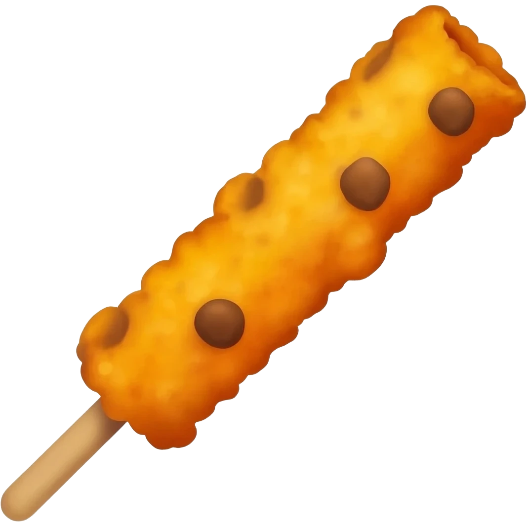 Quiero realizar un emoji en forma de Cheetos en palito emoji