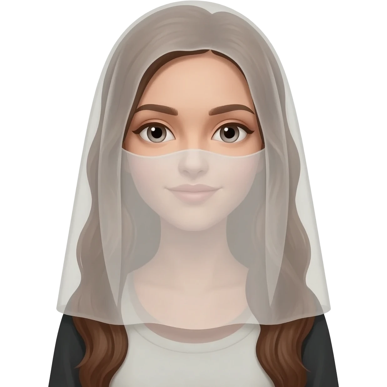 Can please cover her face more it is a lottle bit revealing emoji