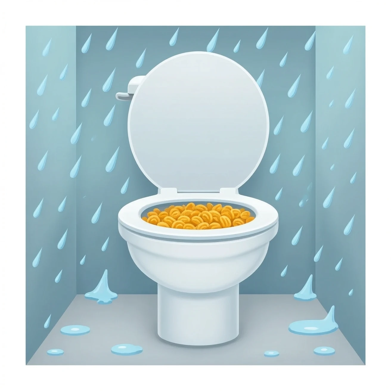 Cereal inside my toliet emoji