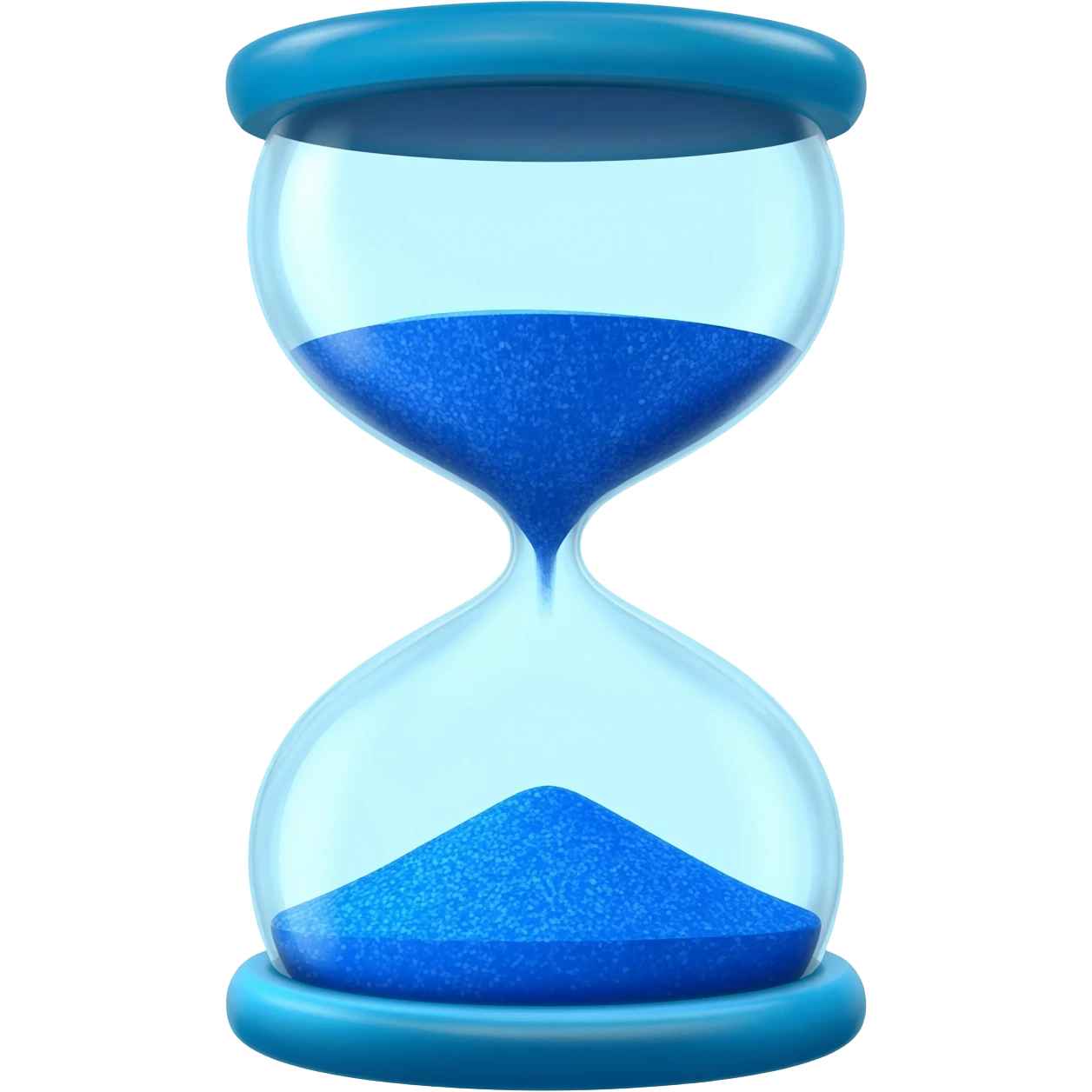 blue hourglass emoji