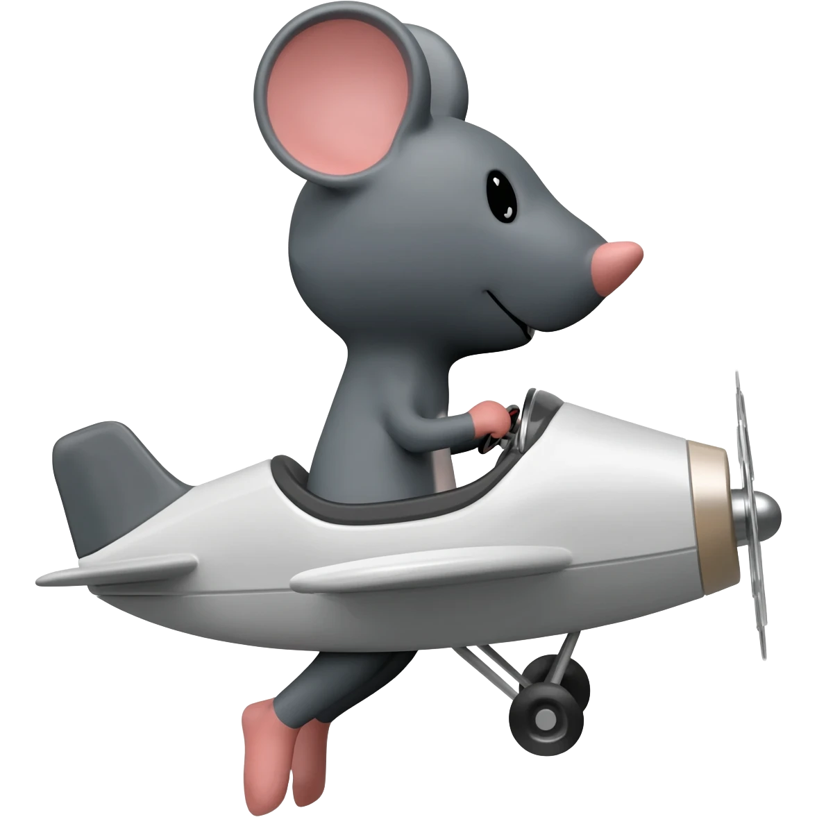 Mouse  plane emoji
