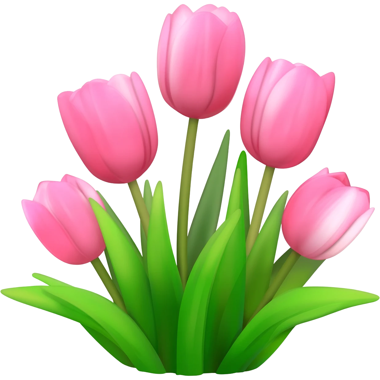 Baby pink tulips emoji