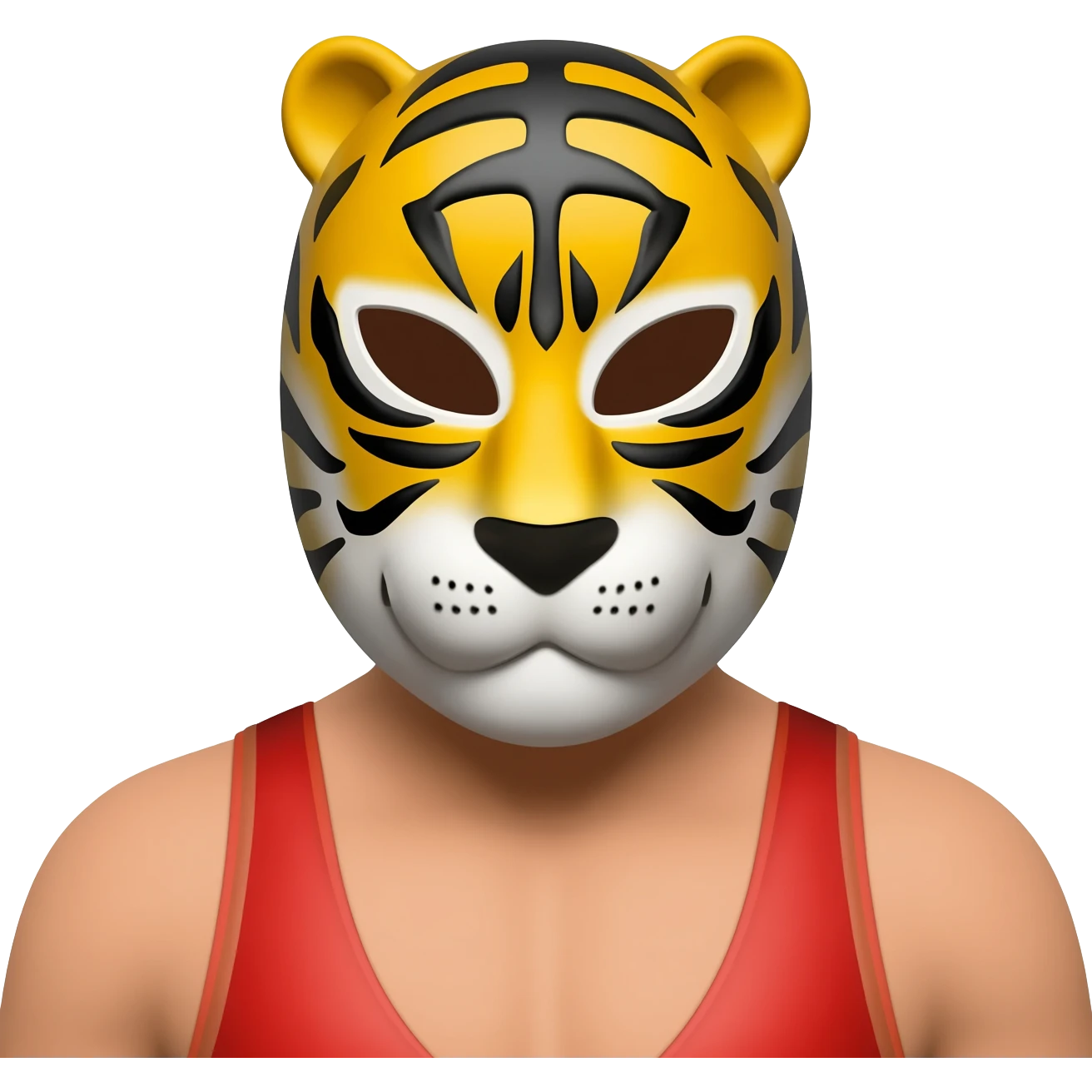 黒いタイガーマスクをかぶったプロレスラー emoji