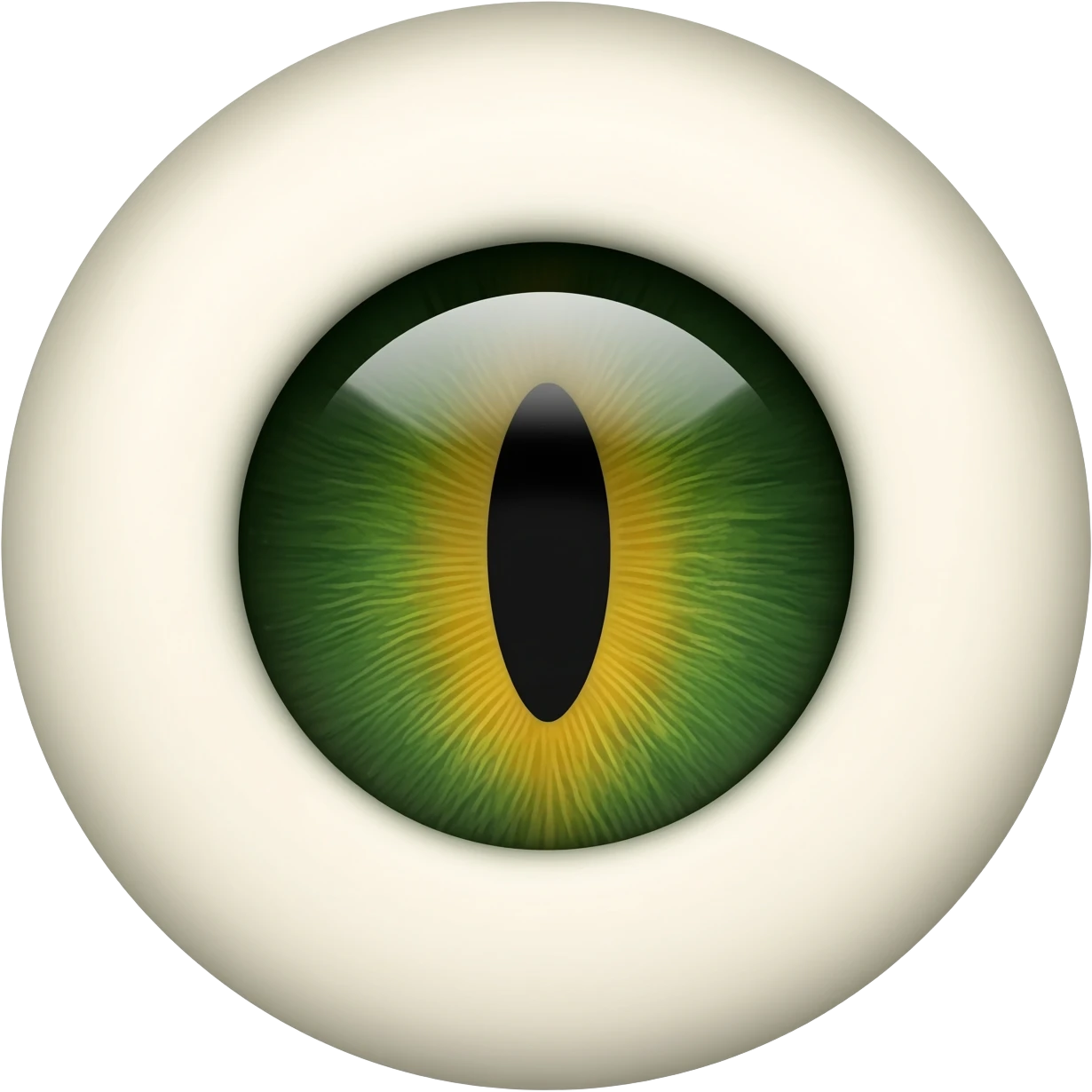Realistic Cat-Reptile slit pupil eye in a circle  emoji