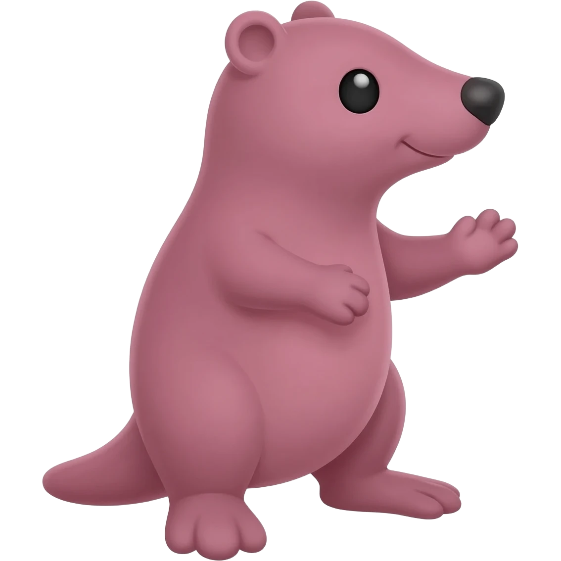 Pink platypus emoji