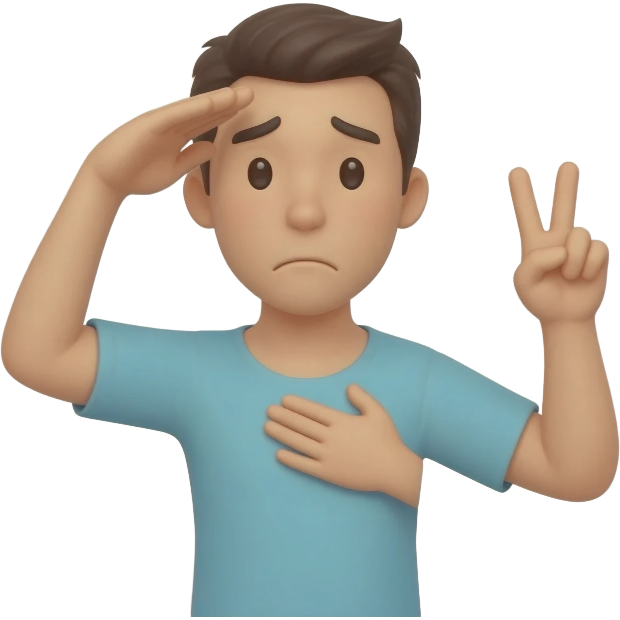 I want this 🫡✌️🫩 mixed into 1 emoji emoji