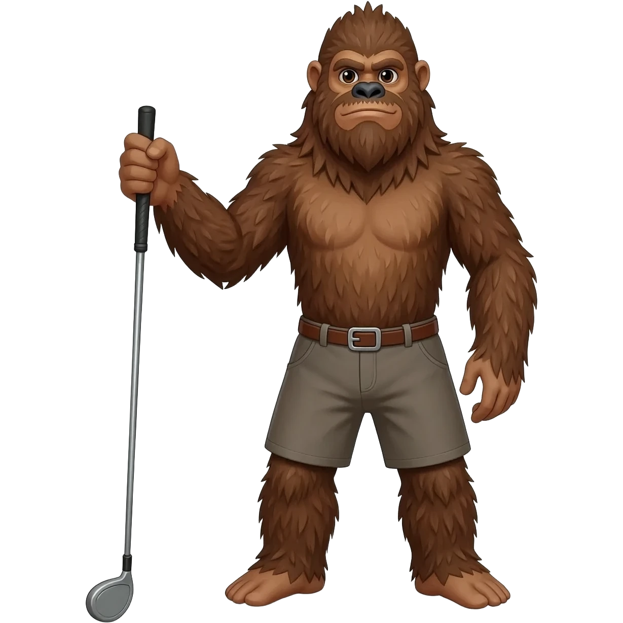 sasquatch golfing emoji