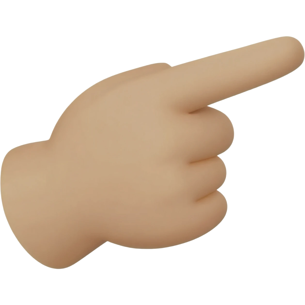 Make me a hand that points towards the viewer emoji