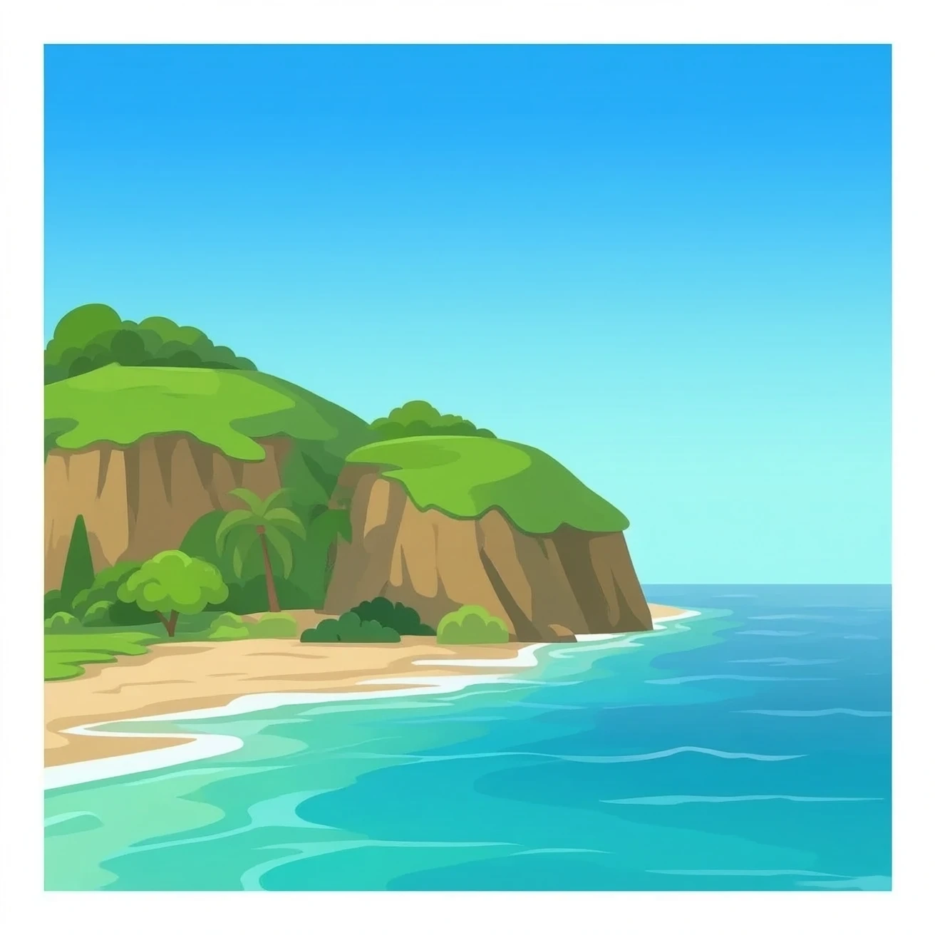 An island emoji