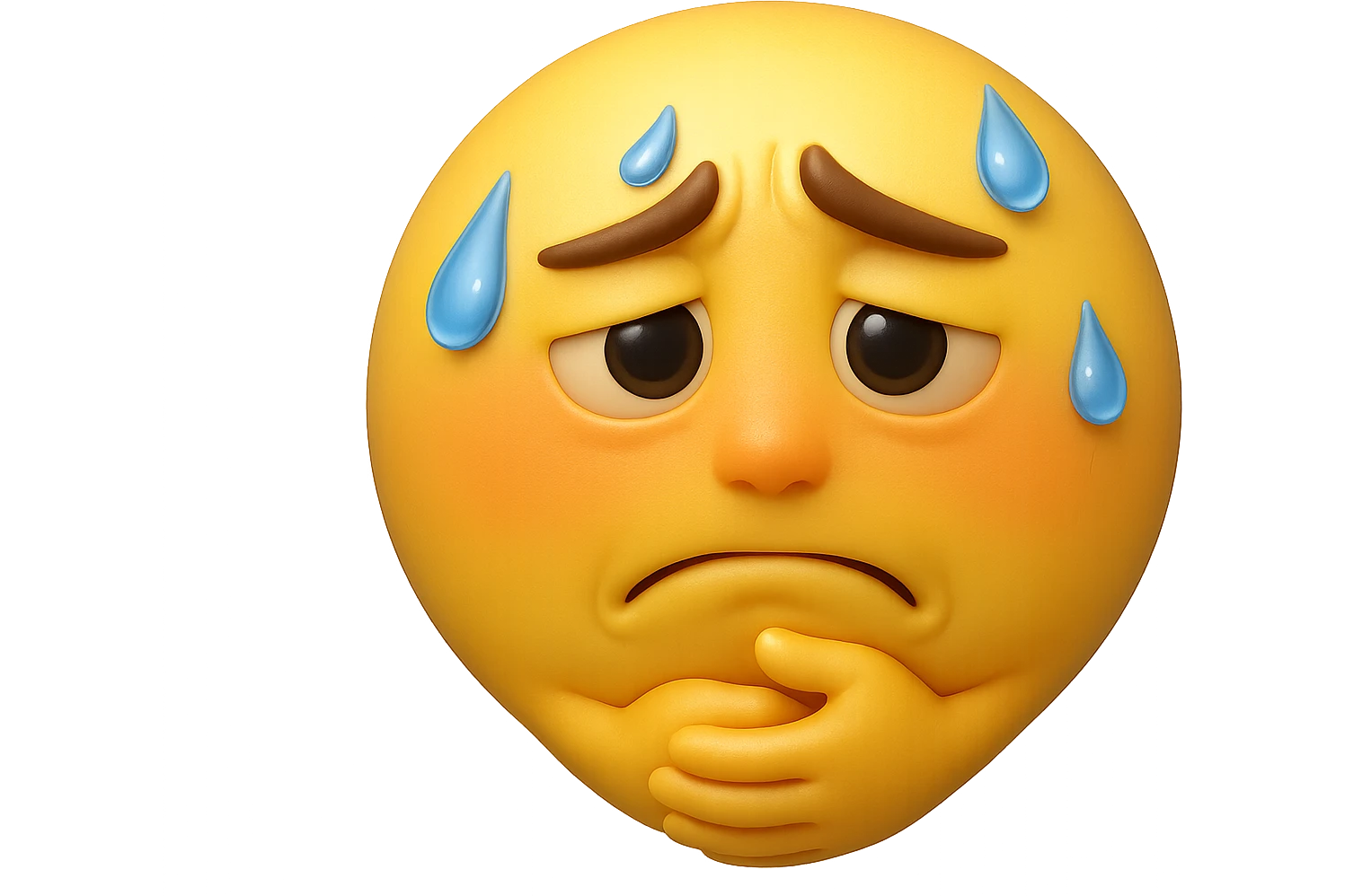 emoji stile iphone che riguarda l'argomento "stipsi/andrò al bagno oggi?", iperrealistico 4k emoji