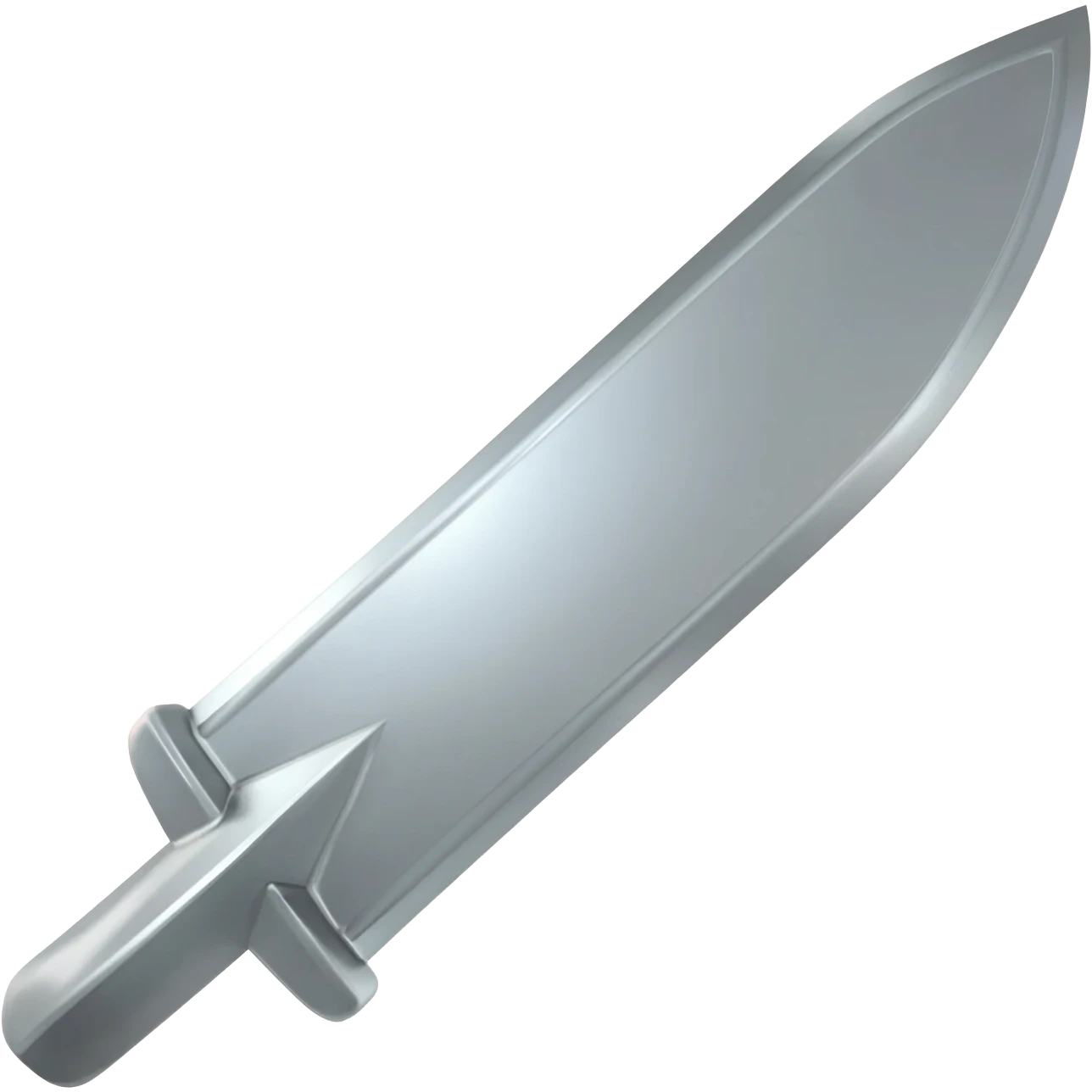 crea un emoji 3d de un air blade de color guard color plata o plateado emoji