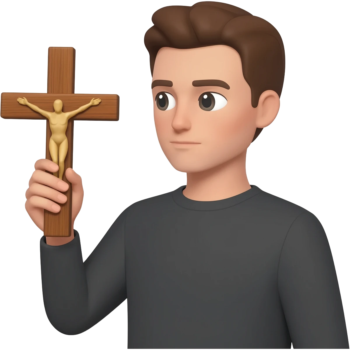 Person with cross emoji