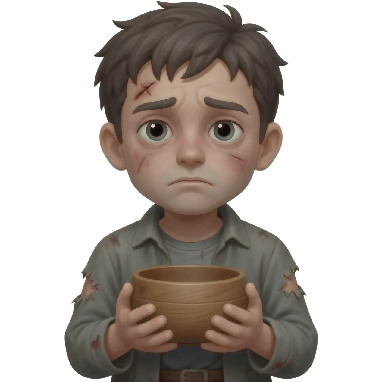 парень грустный без денег бендый в рваной одежде растроенный ,  времена древнего иерумалима  emoji