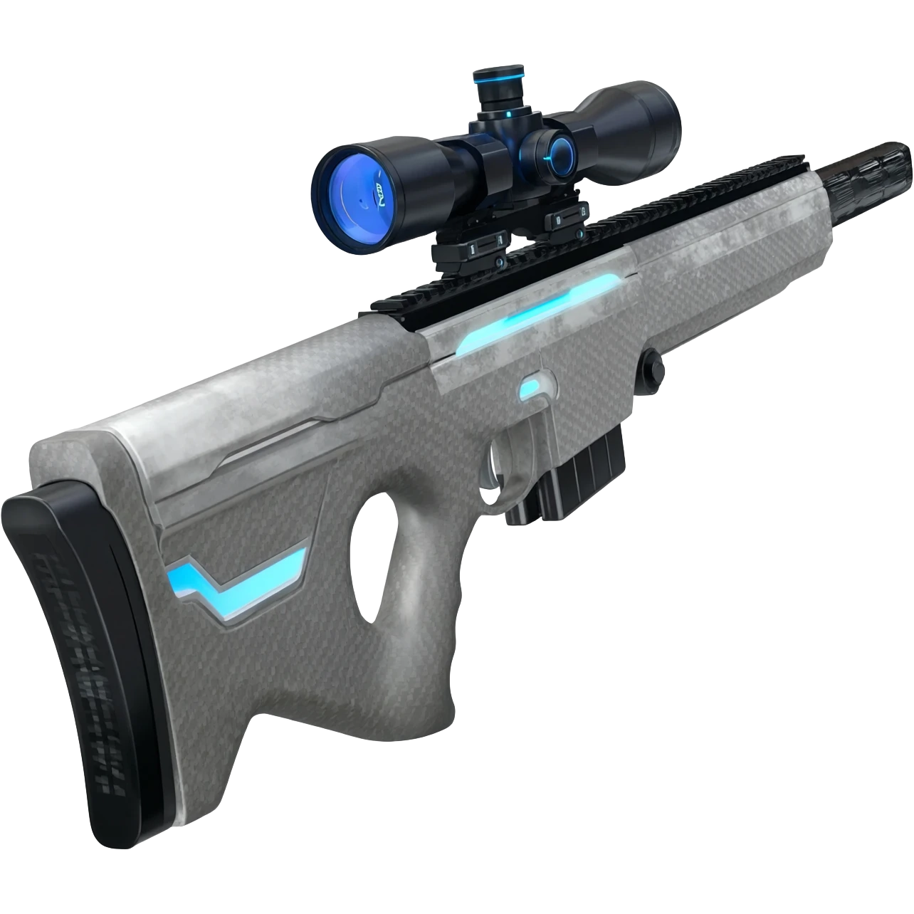 white void futiristic sniper rifle emoji