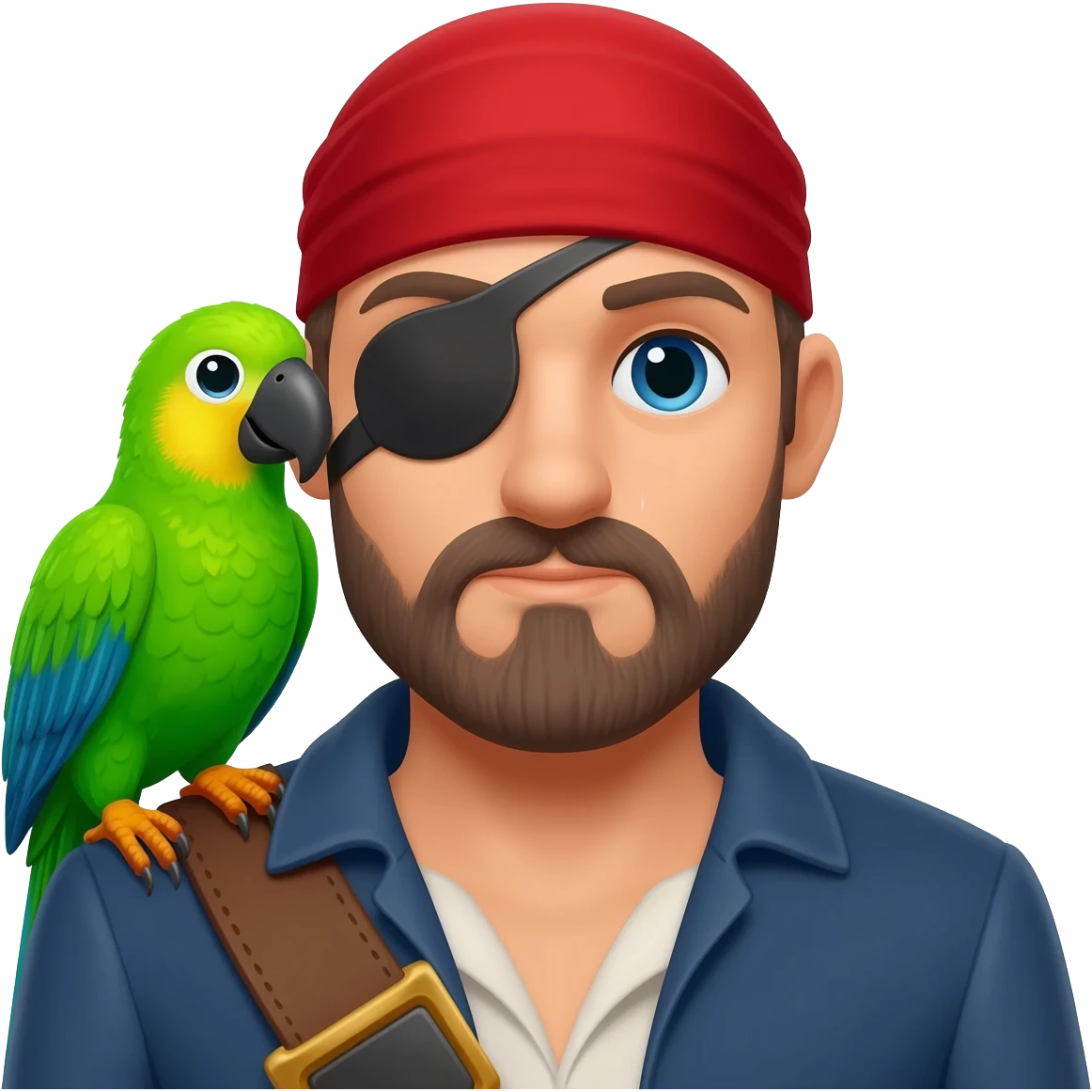 pirate and parrot emoji