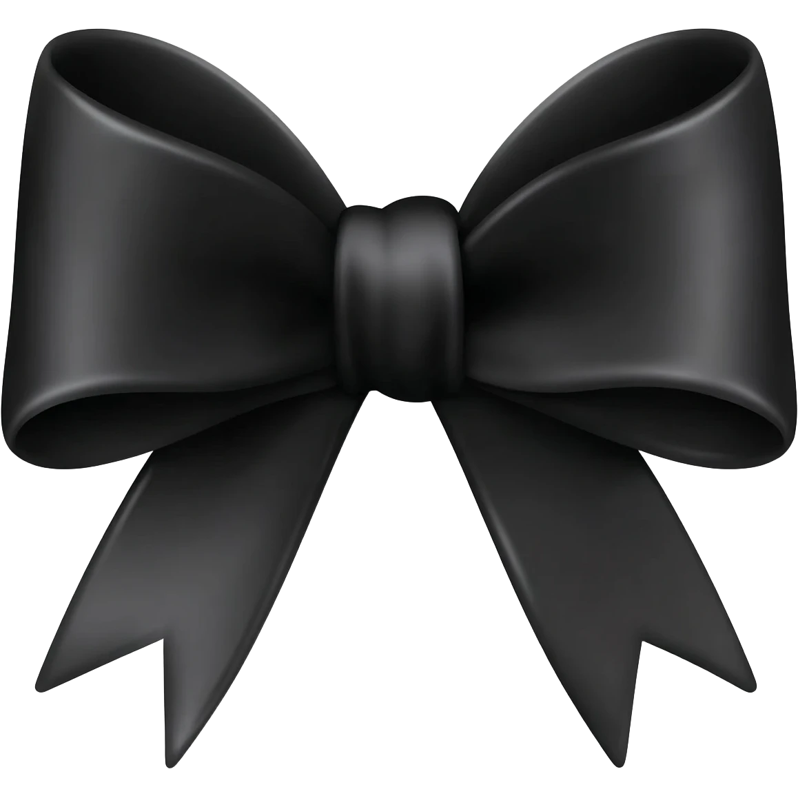Black bow emoji