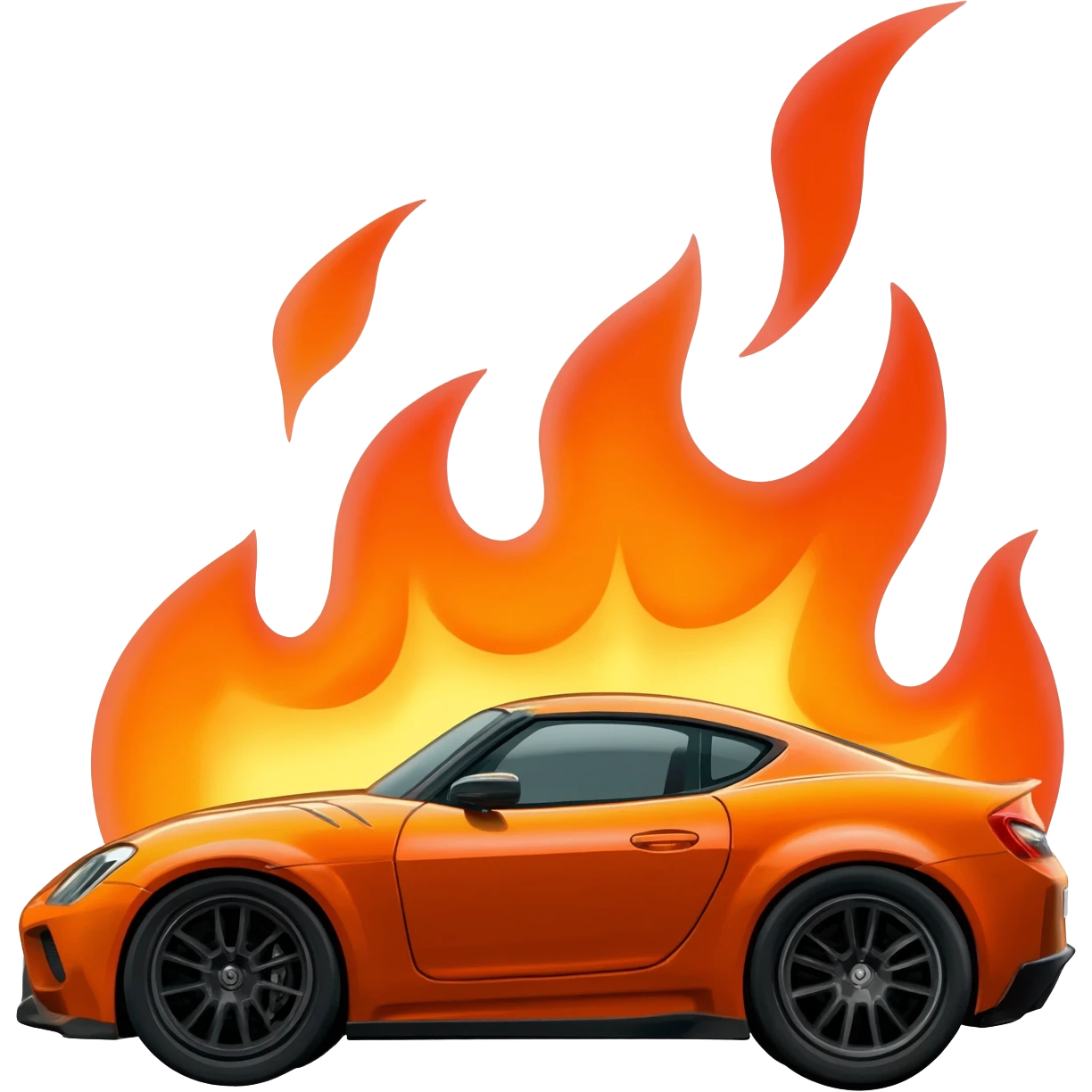 car fire emoji