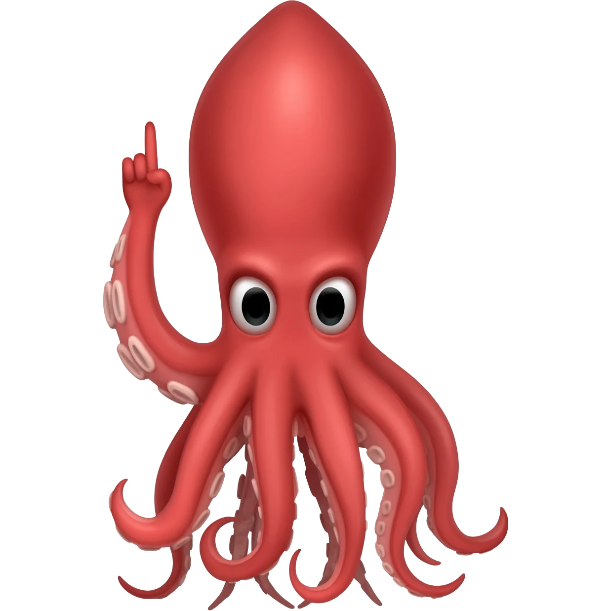 Squid doing the vulcan salute emoji