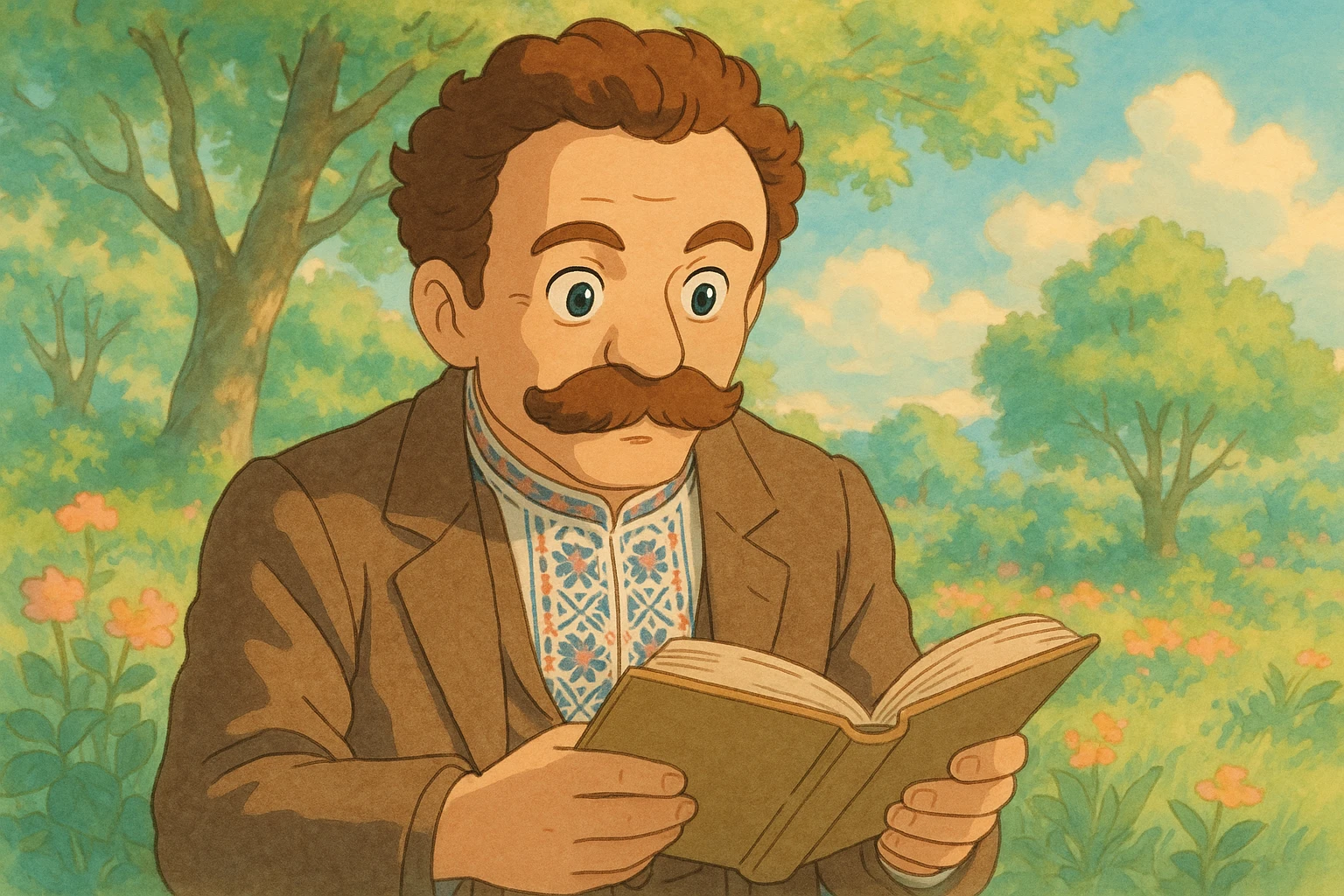 Man reading a book emoji