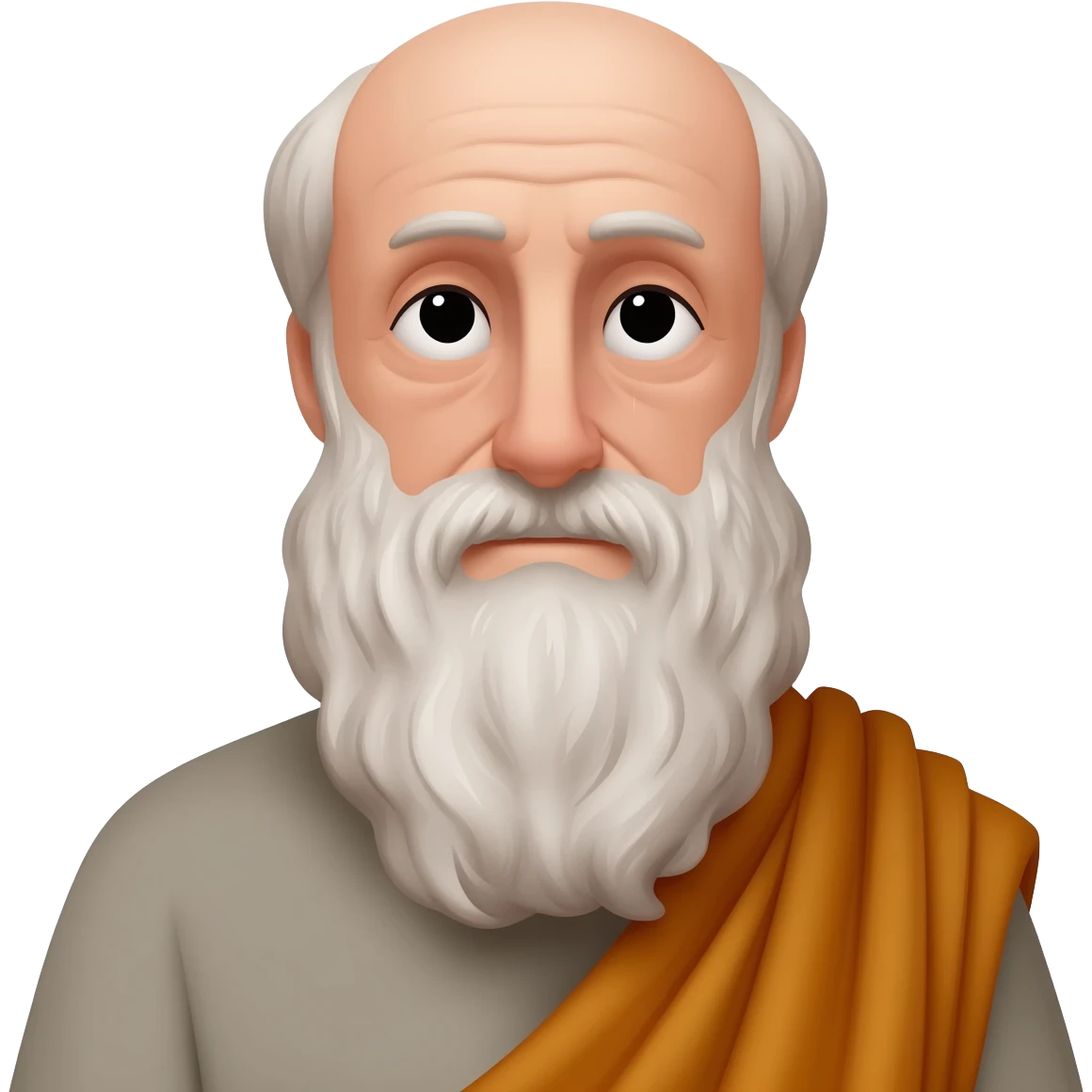 Cinematic Realistic portrait of Aristotle the philosopher, depicted as a wise, contemplative figure in toga emoji