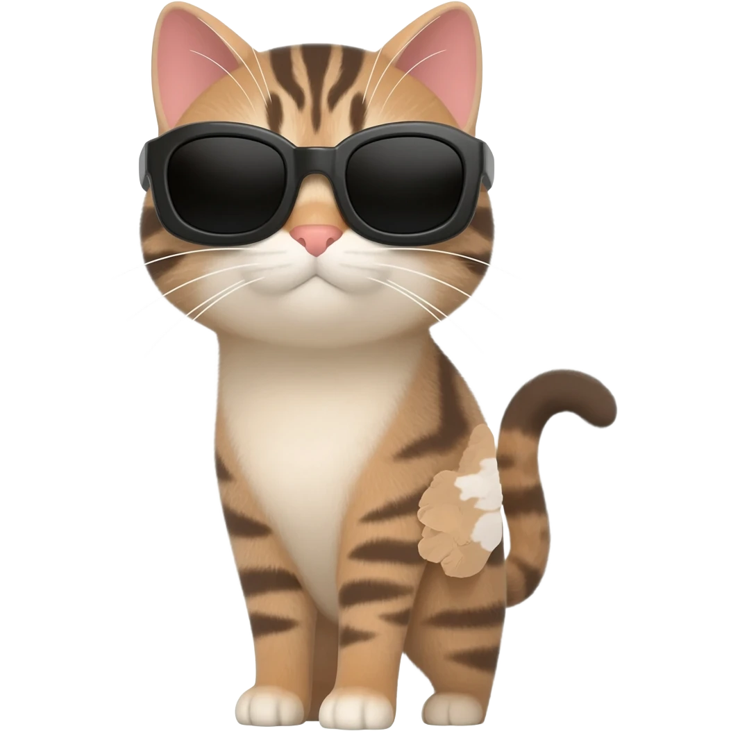 Cat wearing sunglasses emoji